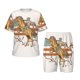 thumbnail image 1 of Balery Vintage Wild West Cowboy Conjunto de Pijama Infantil de Manga Corta con Estampado – Ropa de Dormir de Algodón Suave-X-Large, 1 of 6