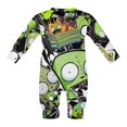 thumbnail image 6 of Invader Zim Baby Footless Rompers, Long Sleeve Baby Onesie Jumpsuit for Boys Girls, 6 of 8