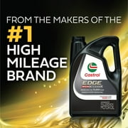 Castrol EDGE High Mileage 10W-30 Advanced Full Synthetic Motor Oil, 5 Quarts