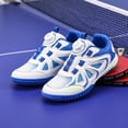 thumbnail image 5 of OnyxTrek Kids Badminton Shoes Youth Tennis Training Sneakers with Dial Closure | White Blue, 13 Little Kid, 5 of 11