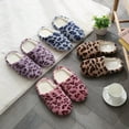 thumbnail image 4 of Leopard Plush House Slippers for Women and Men, 4 of 6