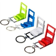 FUSO Multi-Function Keychain with Smartphone Stand  Pack Of 4 (Red, Green, Blue, White)