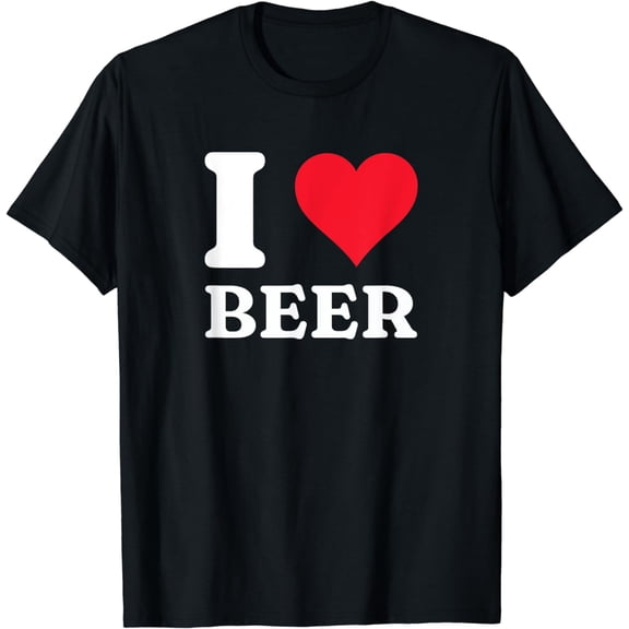 I Love Heart Beer Funny Beer Lovers T-Shirt
