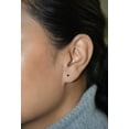 thumbnail image 2 of 2mm Tiny Sterling Silver Jet Stone Stud Earrings for Womens Nose Studs 3/32 inch Round, 2 of 3