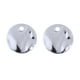 thumbnail image 4 of Colgante redondo de plata de ley 925 de 8 mm para joyería. 2 piezas de oro blanco, 4 of 9