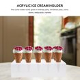 thumbnail image 4 of Kesenlong 10 Holes Acrylic Ice Cream Holder Clear Cone Holder Snow Cone Stand Rack Storage Shelf Sweet Tube Display Rack (10 Holes), 4 of 8
