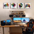 thumbnail image 4 of Game Wall Decor Gaming Art Graffiti Gamepad Headphones Canvas Pictures Gamer Room for Boys Street Pop Bedroom Dorm Playroom Cave Teen Men Cool Video Painting Modern Artwork 12x12'''' 4 Pcs, 4 of 6