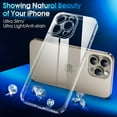 thumbnail image 5 of Crystal Clear Case for iPhone 15 Pro Max, [Not Yellowing] [Camera Protection] [Military Grade Drop Tested] Transparent Shockproof Protective Soft Silicone Slim Cover, 6.7", Transparente, 5 of 8