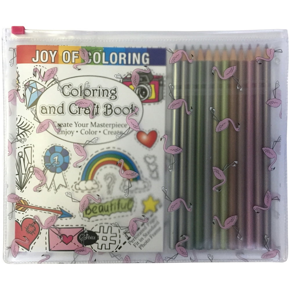 Joy Of Coloring Adult Coloring & Craft Book W/Pencils- - Walmart.com - Walmart.com