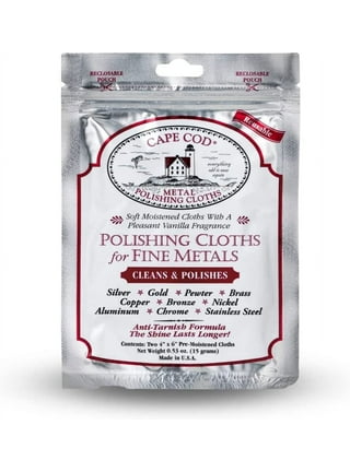  Cape Cod Polishing Cloths for Fine Metals, Jewelry Cleaner and  Tarnish Remover, Silver Polishing to a Brilliant Shine