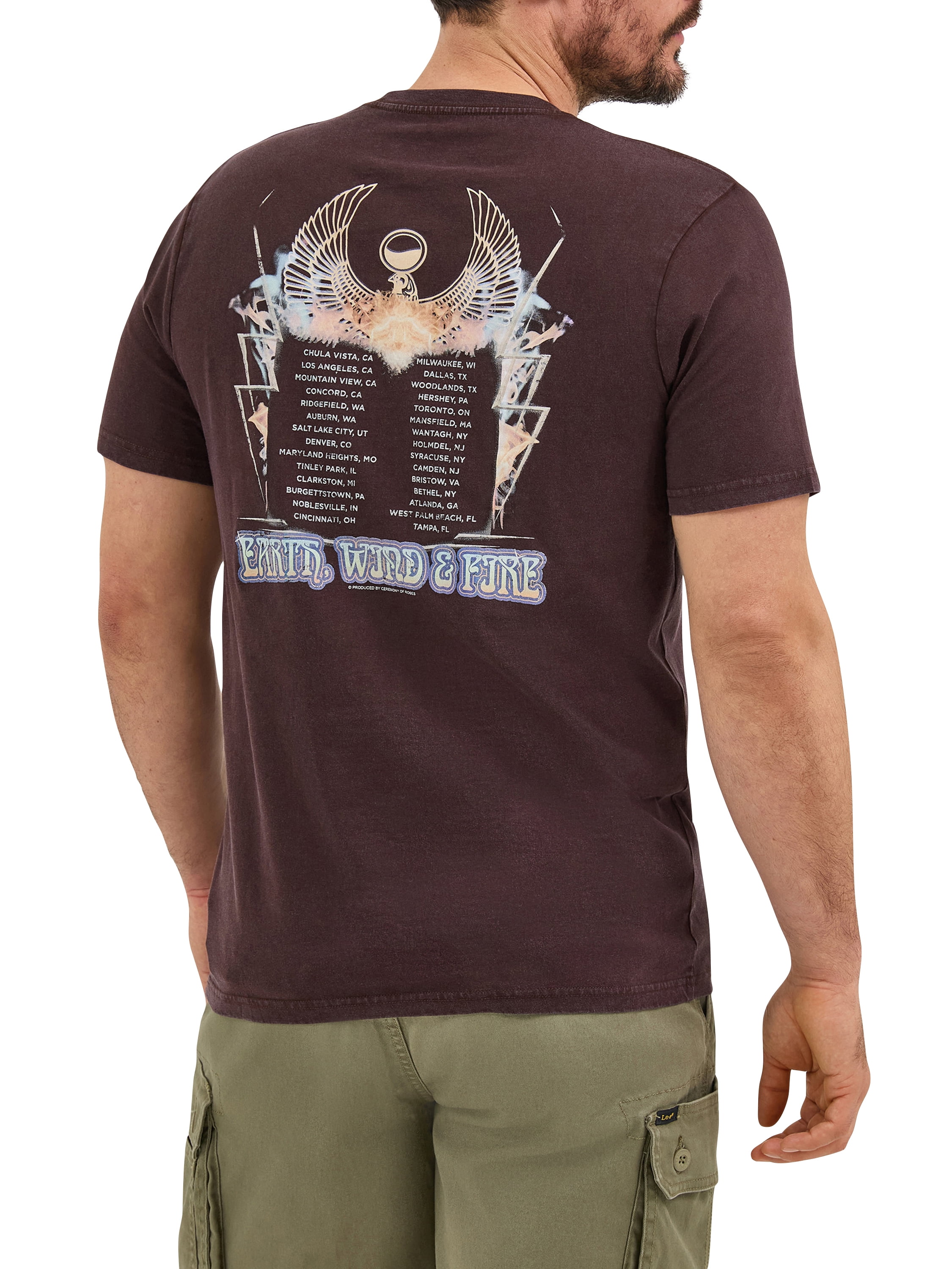 Lee® Mens Short Sleeve Earth Wind & Fire Graphic Tee , (S-3XL)