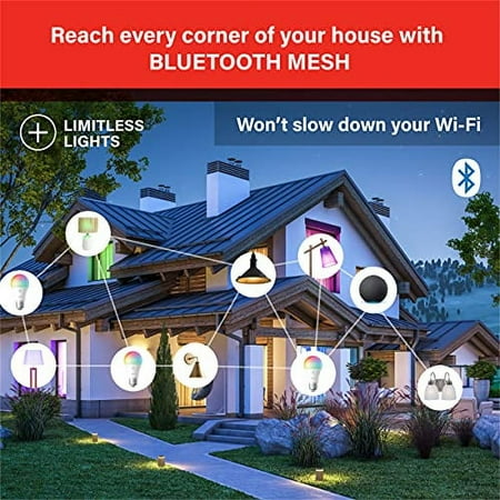Sengled - Smart A19 LED 60W Bulb Bluetooth Mesh Works with Amazon Alexa - Multicolor