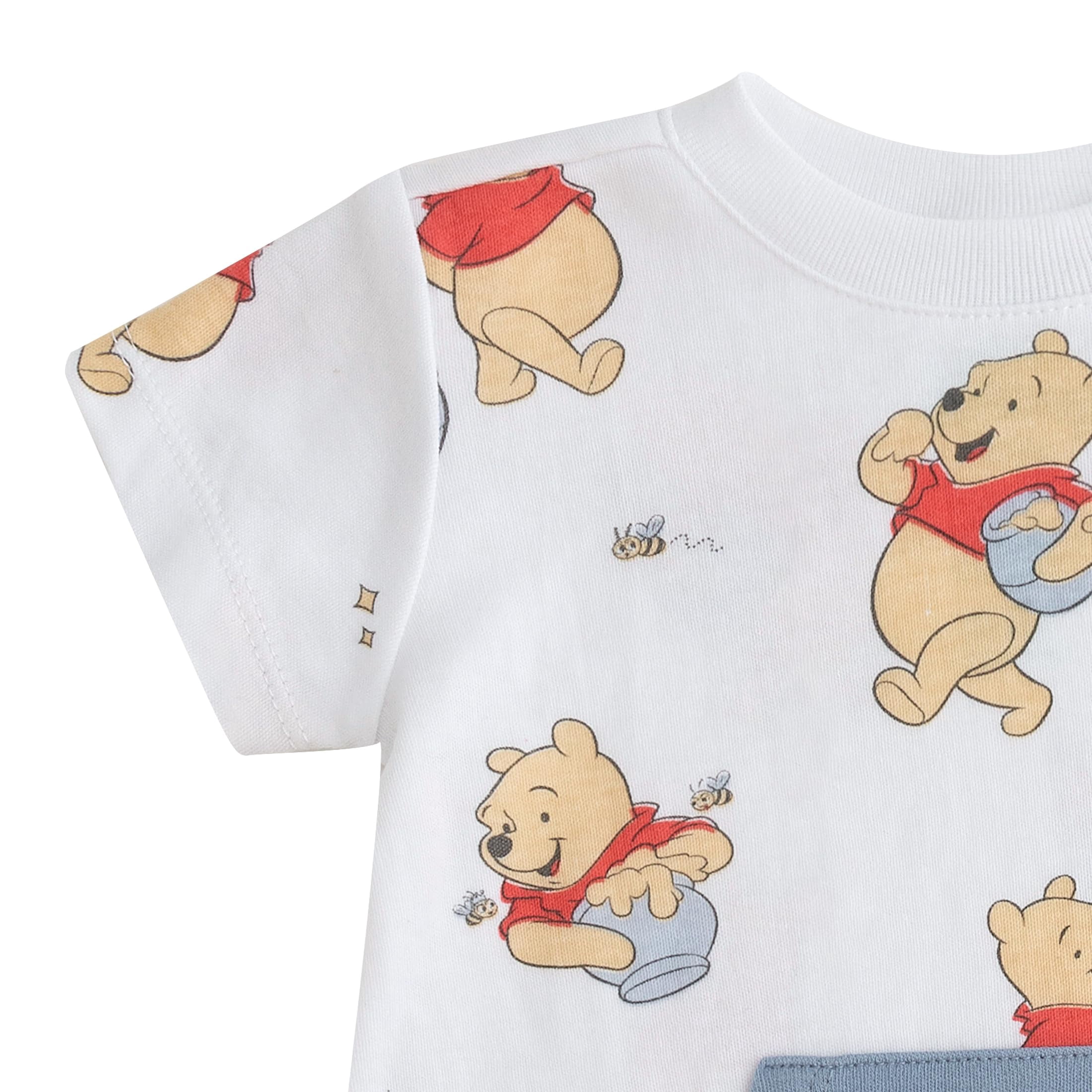 Disney Winnie the Pooh Short Sleeve Romper (Baby Boys), 2 Pack, Sizes 3M-18M