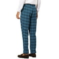 thumbnail image 3 of Lars Amadeus Plaid Casual Pants for Men's Slim Fit Tapered Checked Trouser, 3 of 5