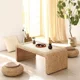 thumbnail image 2 of Mesa de té de mimbre tejida de estilo japonés, mesa Tatami, mesas de balcón, mesas de té, ventanal, mesa baja, versión combinada de plataforma, 2 of 4