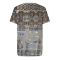 thumbnail image 5 of DeHolifer T Shirt for Men Ethnic Style Retro Print Crewneck Short Sleeve T Shirt Loose Casual Tee Tops Dark Gray 4XL, 5 of 5