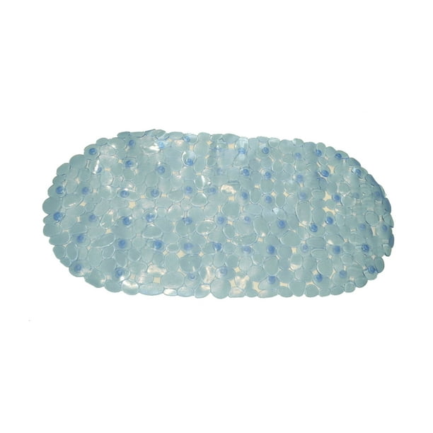 "Pebbles" Vinyl, SlipResistant Bath Tub Mat in Slate