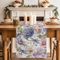 thumbnail image 2 of Table Runner 72 Inches Long for Kitchen Dining, Spring Flowers Dresser Scarf Farmhouse, Dining Table Decorations for Wedding/Parties, Watercolor Floral Dragonflies Vintage 13 x 72 In, 2 of 8