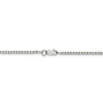 thumbnail image 3 of 925 Sterling Silver 2mm 8 Sided Box Chain Necklace Pendant Charm Octagonal, 3 of 9