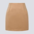 thumbnail image 2 of ZHUASHUM Women High Waist Plaid Skirt Bodycon Pencil Wool Mini Skirts, 2 of 4