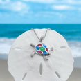 thumbnail image 5 of DQRPSEETB Opal Sea Turtle Necklace Pendant Necklace Ocean Beach Jewelry Handmade Sea Life Accessory Jewelry Gift for Women, 5 of 6