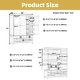 thumbnail image 4 of WARMMUSE Pantry Cabinet, 56'' Kitchen Pantry Storage Cabinet with 10 Drawers, 8 Door Shelves, 4 Pull-Out Trays, and Adjustable Shelves, Gray, 4 of 10