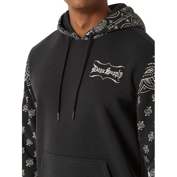 Dogg Supply by Snoop Dogg Men's & Big Men's Paisley Fleece Hoodie