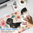 thumbnail image 4 of Long Mouse Pads for Desk,Dachshund and Flower Desk Mats on Top Of Desks, Desk Mouse Pad Extra Large with 3mm Non-Slip Base and Stitched Edge for Gaming,Office,Work,Home 31.5"x11.8", 4 of 6