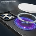 thumbnail image 5 of ELEHOLD for iPhone 15 Plus Magnetic Case,Rugged Hard PC Protective Case with Rotation Ring Holder Kickstand Sliding Camera Protector Compatible with Mag Safe for  iPhone 15 Plus, Black, 5 of 6