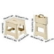 thumbnail image 3 of Taburete plegable de plástico portátil | Asiento plegable para acampada al aire libre | Banco plástico impermeable ligero | Asiento ancho antideslizante | Blanco, Rosa, Gris | Diseño duradero de, 3 of 6