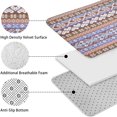 thumbnail image 5 of Boho Blue Knitted Ethnic Pattern Bathroom Rugs Sets 3 Piece,Toilet Cover Set,Absorbent Non Slip Bathroom Mats Sets with U-Shaped Contour Rug Toilet Rug Set, 5 of 5