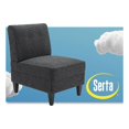 thumbnail image 1 of Serta Copenhagen Chaise Pantoufle Capitonnée Charbon, 1 of 13