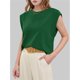 thumbnail image 2 of Camiseta Sin Mangas Informal de Verano para Mujer, Color Verde Oscuro, Talla M, 2 of 5