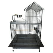 YML WI40VL-AS Villa Play Top Wrought Iron Parrot Cage