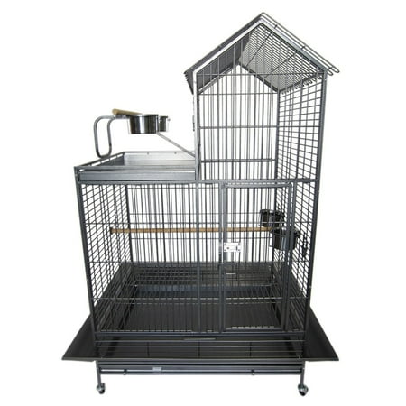 YML WI40VL-AS Villa Play Top Wrought Iron Parrot Cage