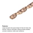 thumbnail image 3 of Uxcell 2.2mm Dia 100mm Long Length Titanium Coated K35 Tungsten Carbide Twist Drill Bits, 3 of 6