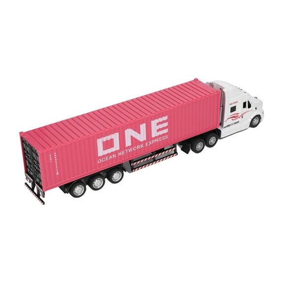 Container Truck Model 1:48 Decorative Toy Ornament for Children Above 3 Years Old