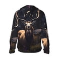 thumbnail image 2 of Picia Regal Stag In Forest Women's Men's UPF 50+ Sun Protection Hoodie Shirt Long Sleeve SPF Fishing Outdoor UV Hiking Lightweight Shirts-Small, 2 of 9