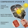 thumbnail image 4 of Pickleball Paddles Set Of 1, Fiberglass Surface, Skull & Tattoo Print, 1 Paddle, 2 Balls & Bag, 4 of 5