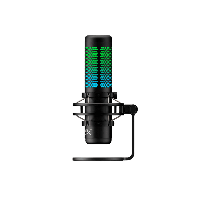 HyperX QuadCast S RGB USB Condenser Microphone, 9.5x5.1x4.1 in