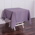 thumbnail image 3 of Efavormart 5pcs of 54x54" VIOLET AMETHYST Wholesale Linens Seamless Polyester Square Tablecloth For Wedding Banquet Party, 3 of 10