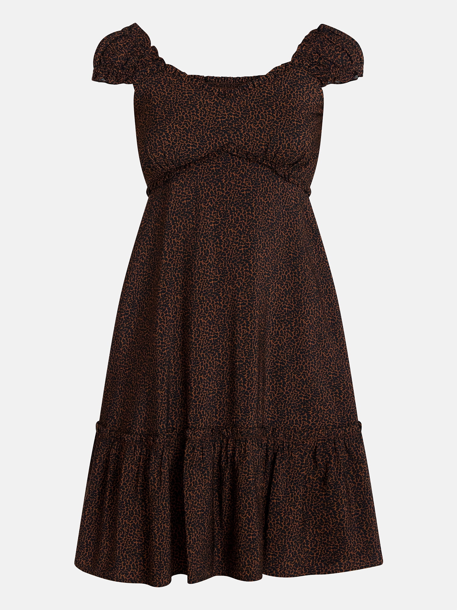 Time and Tru Women’s Empire Waist Mini Dress, Sizes XS-XXXL