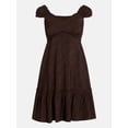 thumbnail image 6 of Time and Tru Women’s Empire Waist Mini Dress, Sizes XS-XXXL, 6 of 6