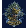 thumbnail image 2 of Boy's Black Panther: Wakanda Forever Namor Imperius Rex Portrait  Graphic Tee Navy Blue X Small, 2 of 4