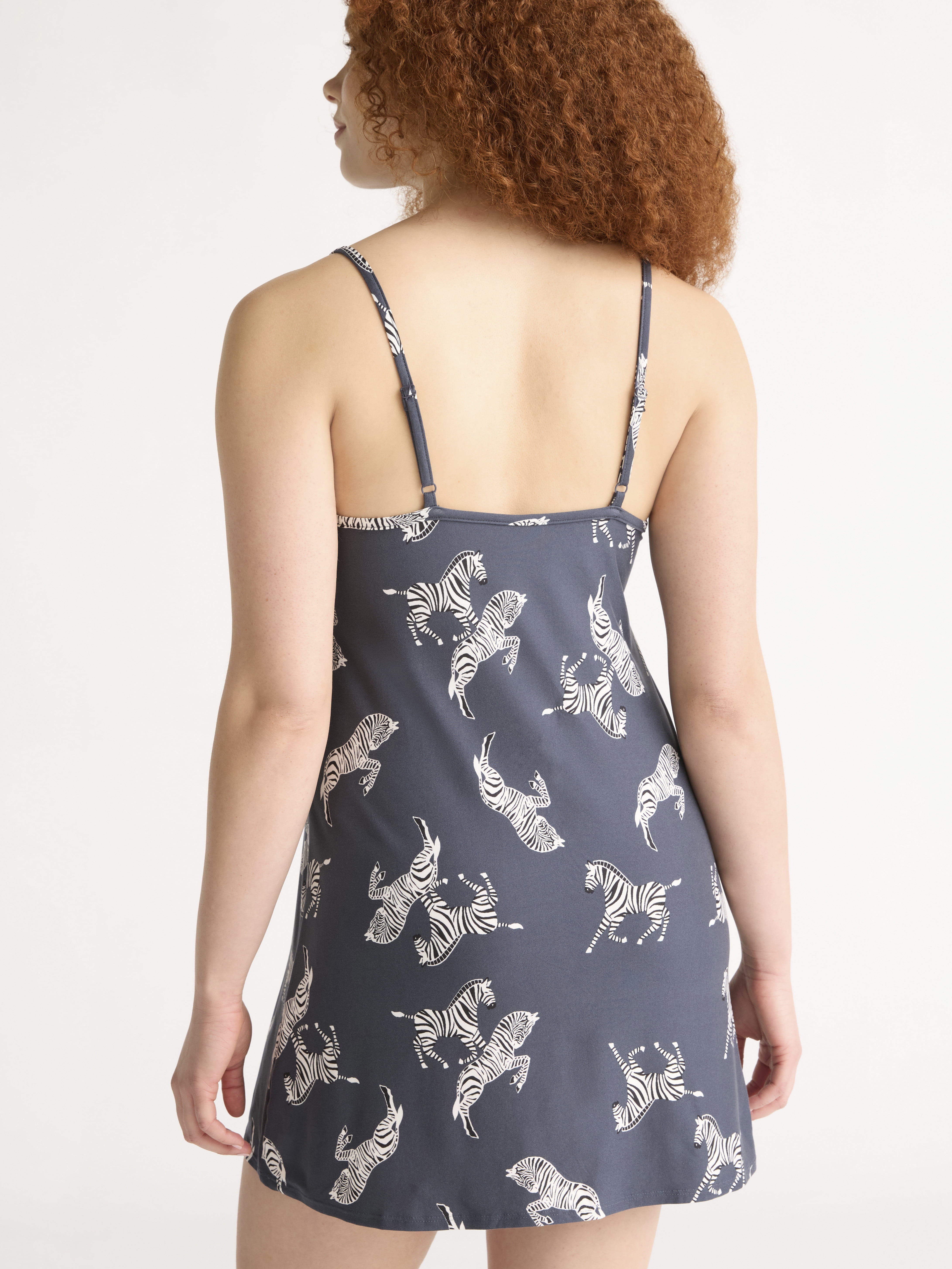 Joyspun Women’s Dreamy Soft Collection Lace Trim Knit Chemise, Sizes XS to 3X