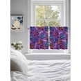 thumbnail image 3 of Cartoon Tractor 2 Panel Kitchen Curtains for Small Windows, Cute Beep Car Digger Shovel Truck Purple Bathroom Tier Curtain, Short Window Treatment for Bedroom/Living Room 55"x36", 3 of 6