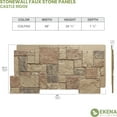 thumbnail image 4 of Ekena Millwork 49"W x 24.50"H x 1.25"D Castle Rock Stacked Stone, StoneWall Faux Stone Siding Panel, Colfax, 4 of 11