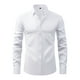 thumbnail image 1 of pstuiky camisa de manga larga para hombre, Camisa de negocios tipo cárdigan con cuello vuelto liso a la moda para hombre Tops de hombre l, 1 of 8