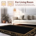 thumbnail image 2 of ODIKA 8' Machine Washable Non-Slip Area Rug, Art Inspired Geometric Design with Interlocking High Traffic Rug, Black, 293429, 2 of 7