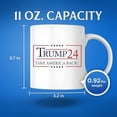thumbnail image 3 of Trump 2024 Take America Back Coffee Mug - 2024 Trump for President - 2024 Election - 11 Ounce Coffee Mug - Printed On Both Sides - Microwave & Dishwasher Safe - White Handle & Interior - BMCM00792, 3 of 6